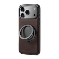 Magnetic Case For iPhone 17 Pro With 360 Rotatable, Brown