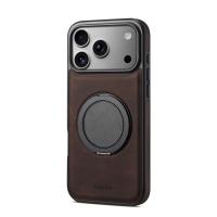  Magnetic Case For iPhone 17  With 360 Rotatable, Brown