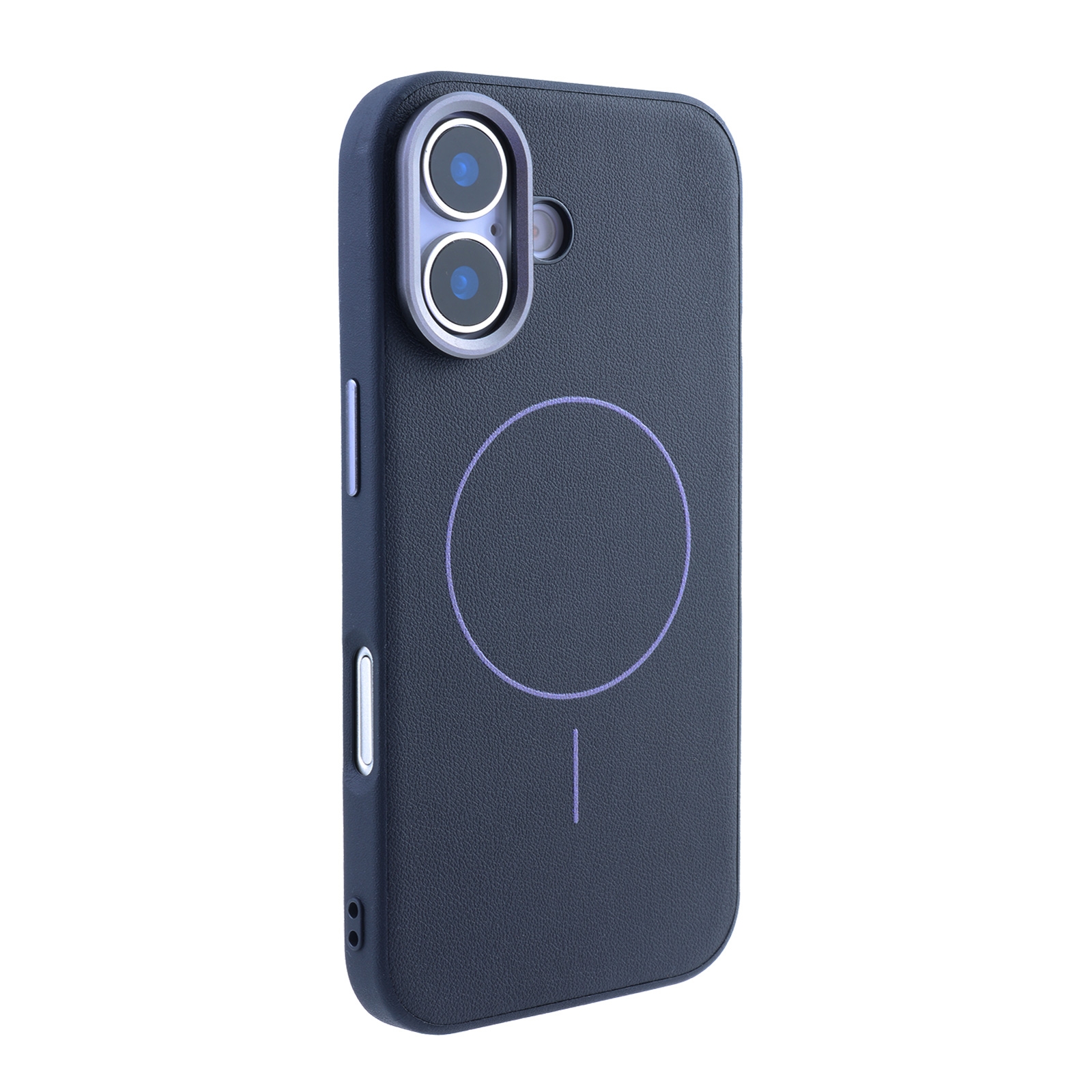 iPhone 17 Leather-Wrapped 2-in-1 Magnetic Case, Black