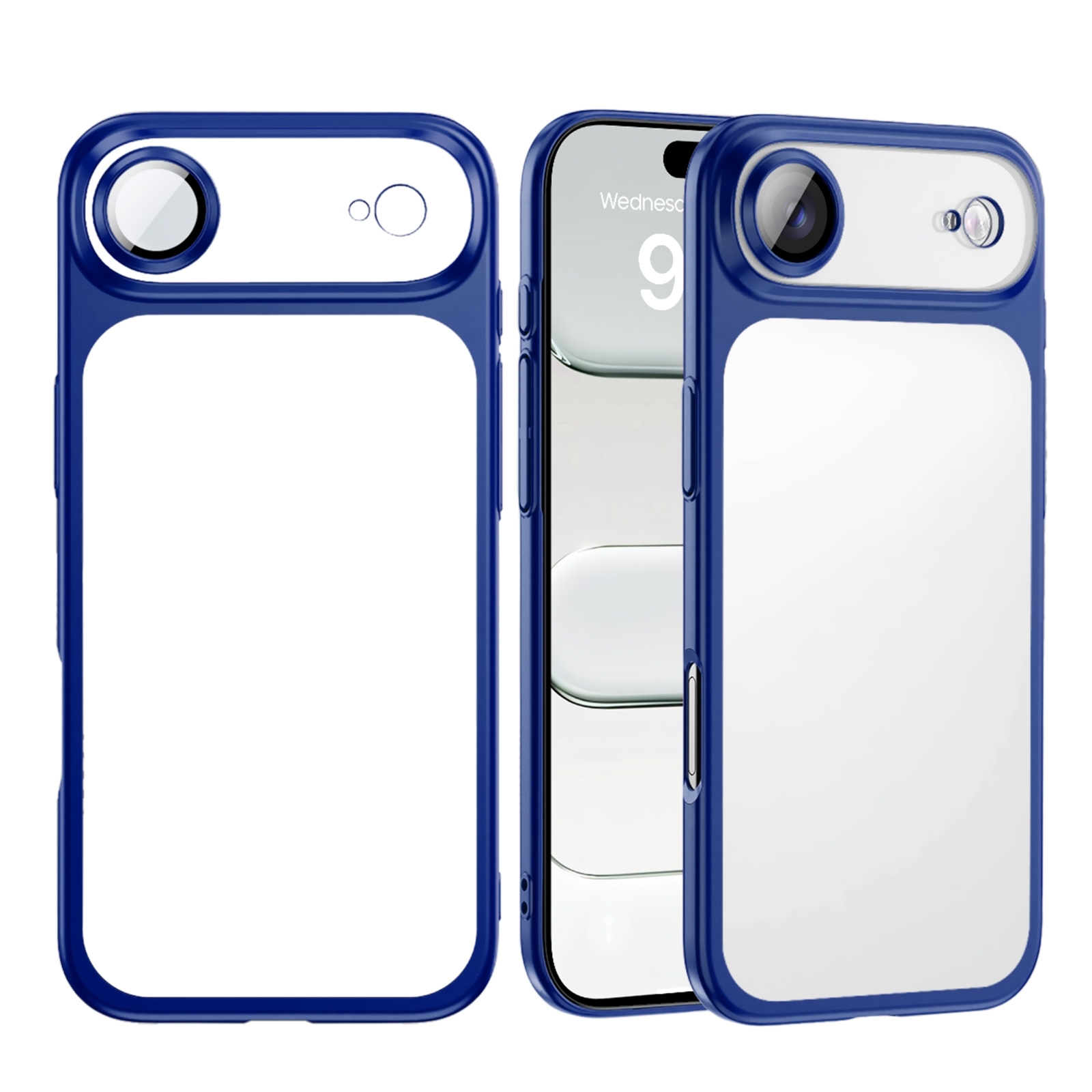 iPhone Air Electroplated PC Matte Hard Case, Dark Blue