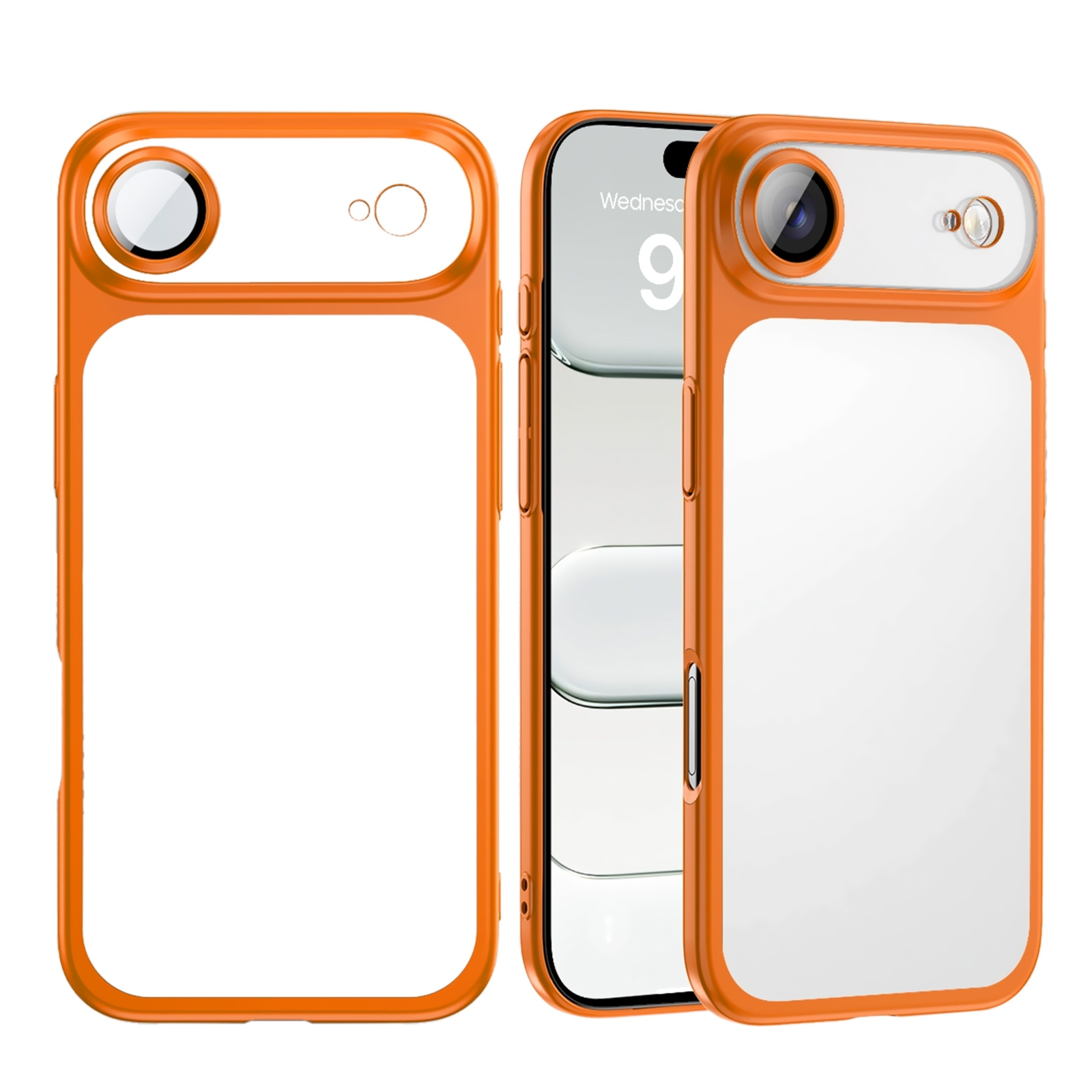 iPhone Air Electroplated PC Matte Hard Case, Orange