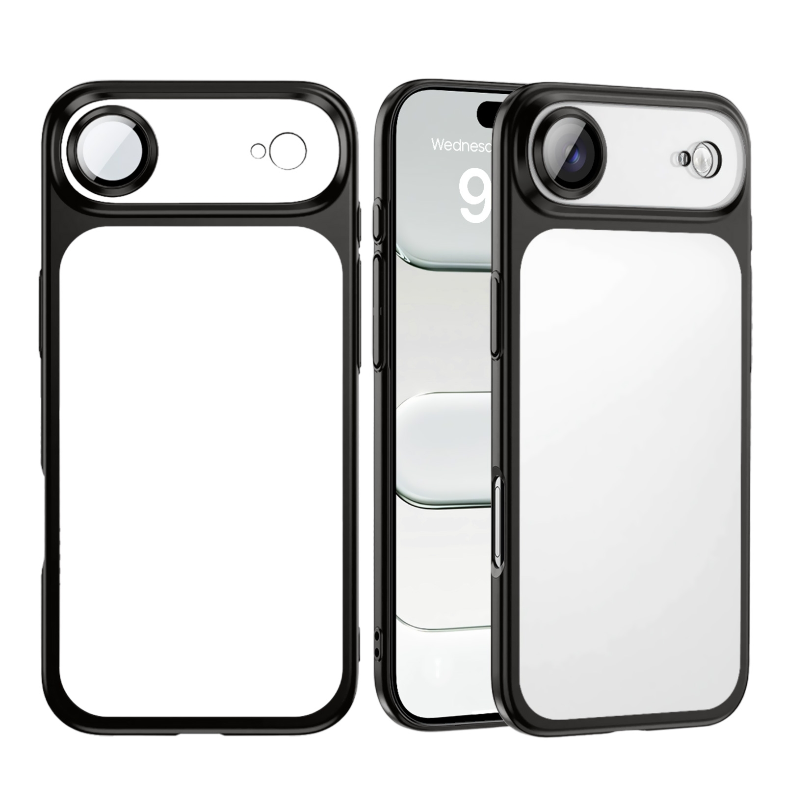iPhone Air Electroplated PC Matte Hard Case, Black