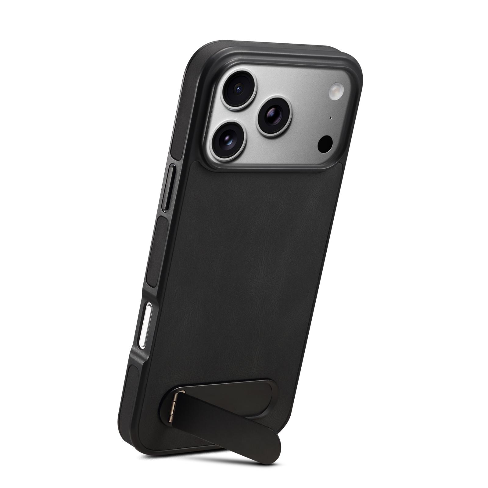Skin-Feel Kickstand Case for iPhone 17 Pro, Black