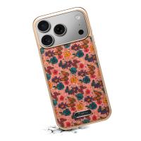  Printed Magnetic Detachable Electroplated Case for iPhone 17 Pro Max, Butterfly Pink