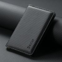  PU Carbon Fiber Pattern N52 Magnetic RFID Blocking Card Holder, Black