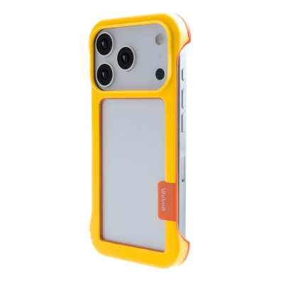  iPhone 17 Pro Frame Case with Vented Back for Enhanced Cooling, Yellow
