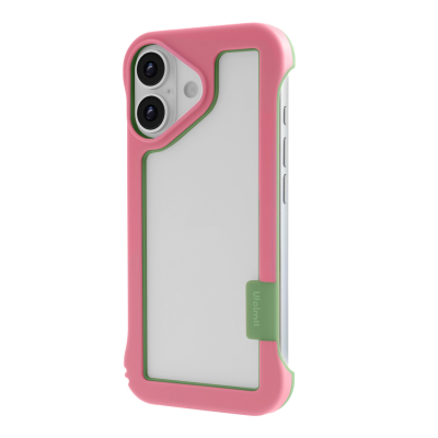  iPhone 17 Frame Case with Vented Back for Enhanced Cooling, Pink