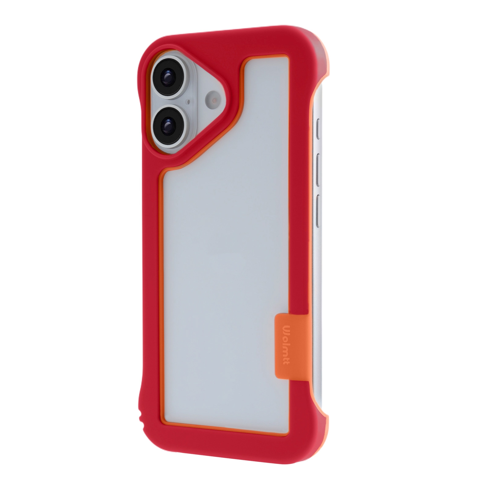 iPhone 16 Plus Frame Case with Vented Back for Enhanced Cooling, Red