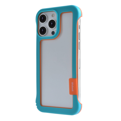  iPhone 16 Pro Frame Case with Vented Back for Enhanced Cooling, Blue