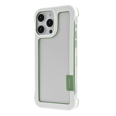 iPhone 16 Pro Max Frame Case with Vented Back for Enhanced Cooling, White iPhone 16 Pro Max Frame Case with Vented Back for Enhanced Cooling, White