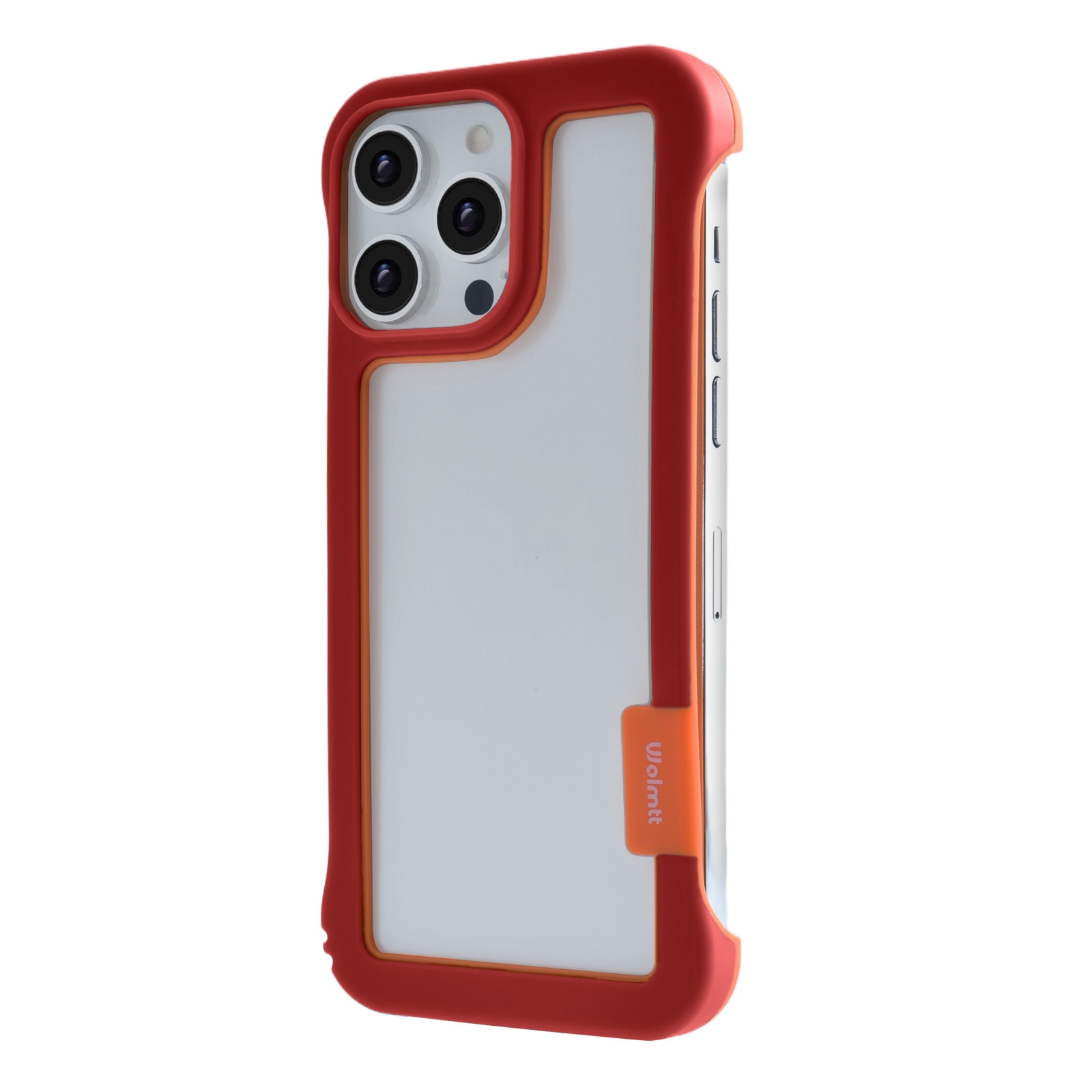 iPhone 16 Pro Max Frame Case with Vented Back for Enhanced Cooling, Red