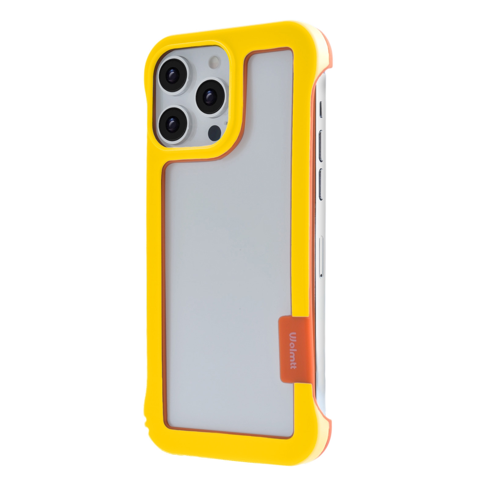 iPhone 16 Pro Max Frame Case with Vented Back for Enhanced Cooling, Yellow