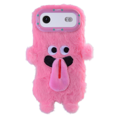  iPhone Air Plush Tongue Monster Phone Case, Pink