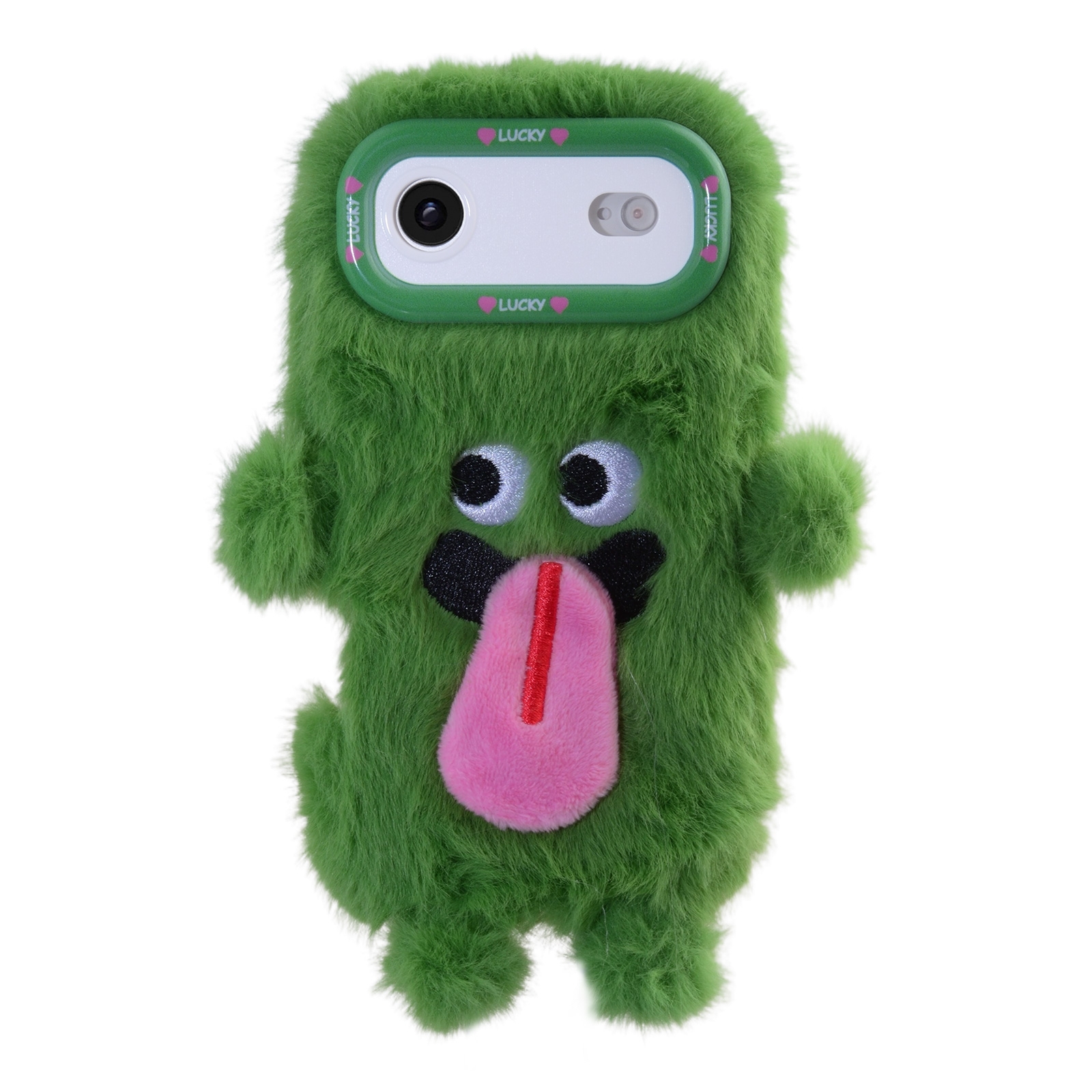 iPhone Air Plush Monster Tongue Monster Phone Case, Green