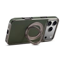  Magnetic Gear Rotating Stand Phone Case for iPhone 17 Pro, Green