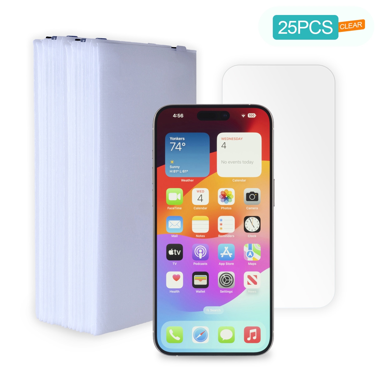 Wholesale iPhone 15 Pro Max Tempered Glass 25 Pack