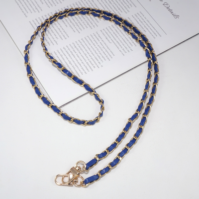 Vintage-Inspired PU Leather Woven Phone Chain, Blue