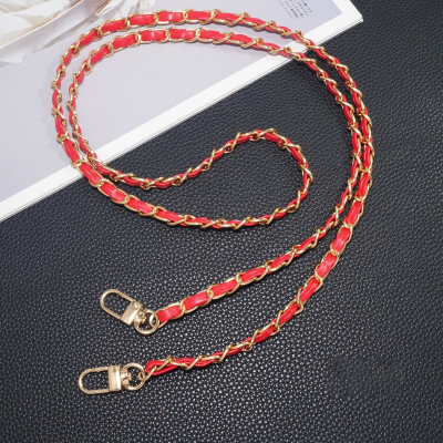  Vintage-Inspired PU Leather Woven Phone Chain, Red