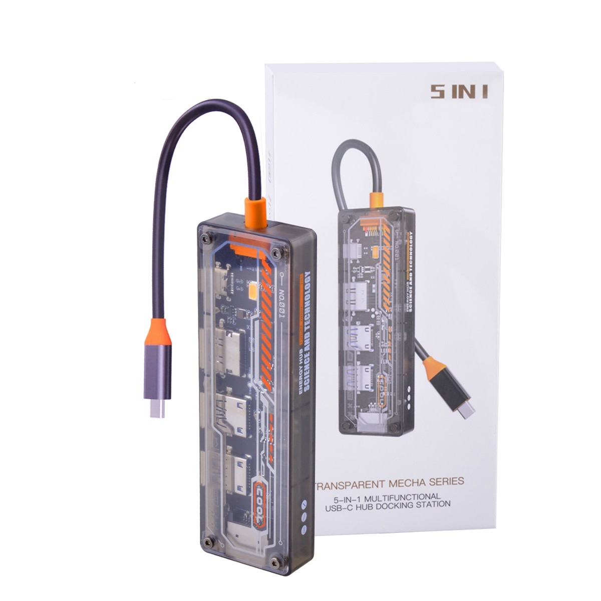 4 port usb c hub with power