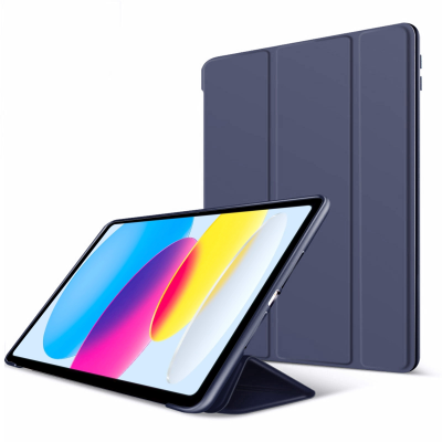 Slim Flip iPad Cover - Foldable Stand Function Front Cover for iPad 10th/11th Gen, Dark Blue
