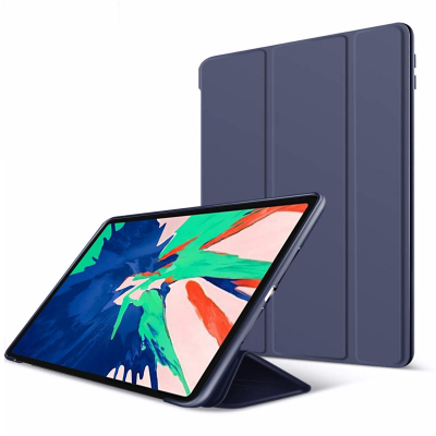  Slim Flip iPad Cover - Foldable Stand Function Front Cover for iPad Pro 11 2024/2025, Dark Blue