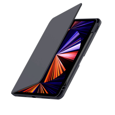  360° Rotating iPad Case with Pencil Holder for iPad Air 4/ Air 5/ Air 6/ Air 7, Black