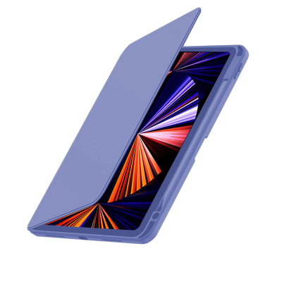  360° Rotating iPad Case with Pencil Holder for iPad 10th/11th Gen, Purple