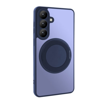  Magnetic Phone Case with 360° Rotating Stand for S26 Plus, Dark Blue