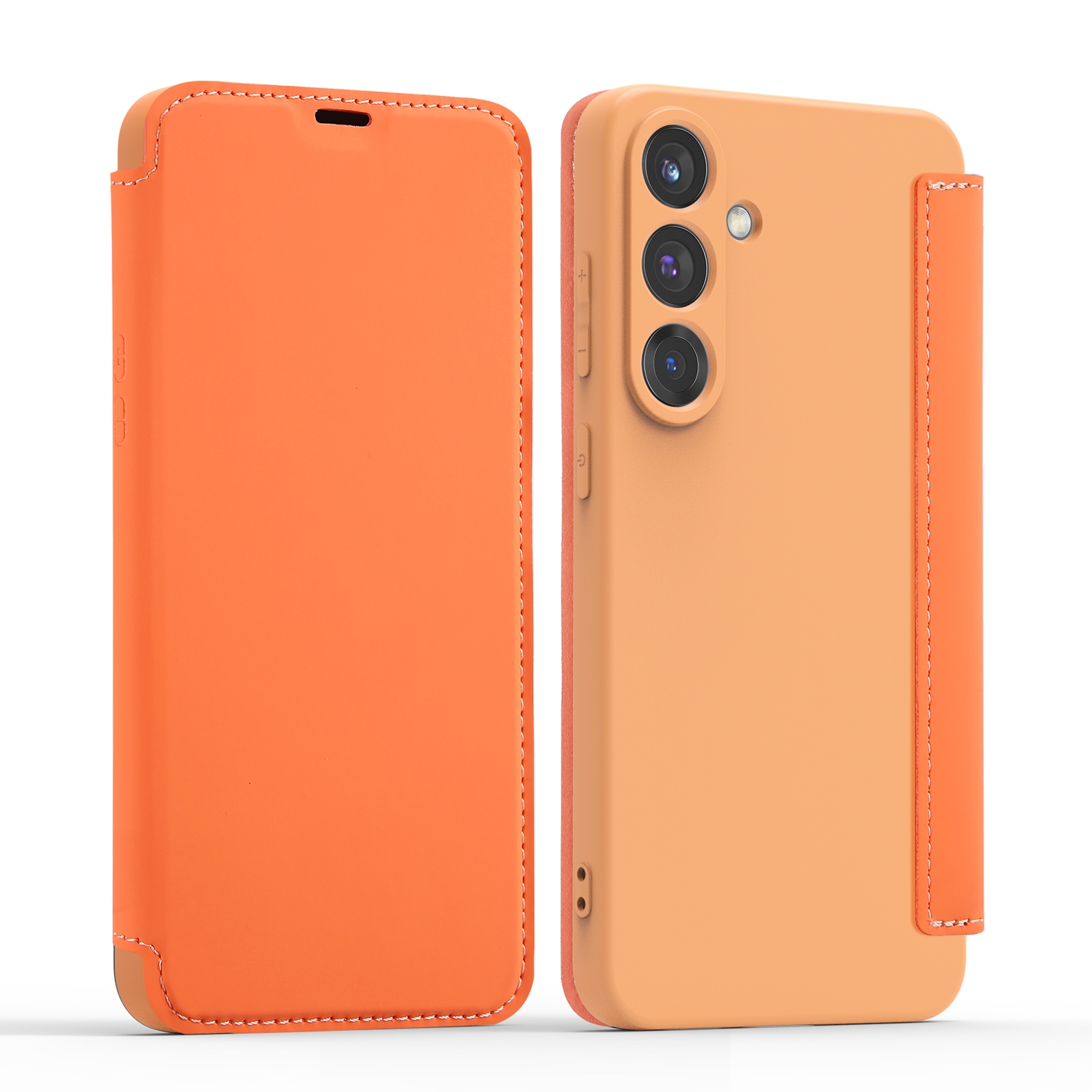 Skin-Feel PU Flip Phone Case for S26, Orange