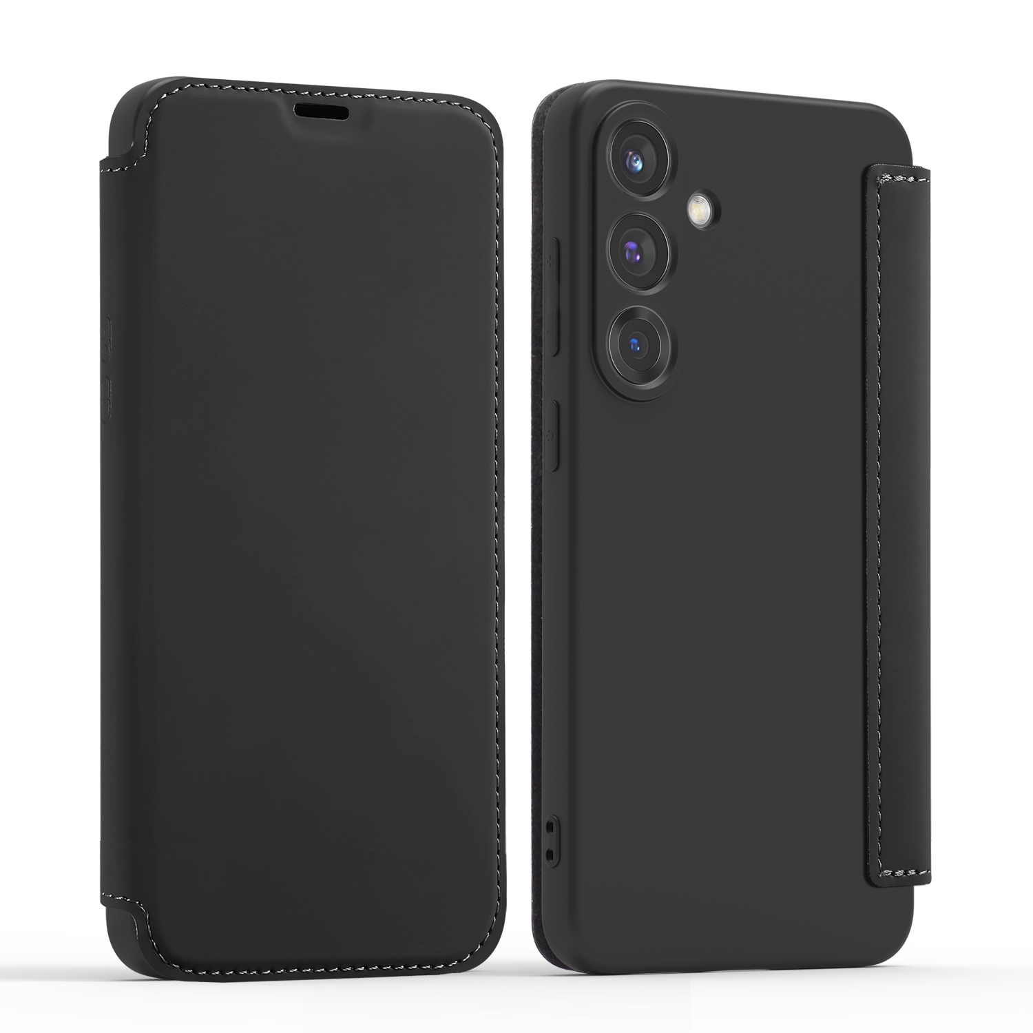 Skin-Feel PU Flip Phone Case for S26, Black