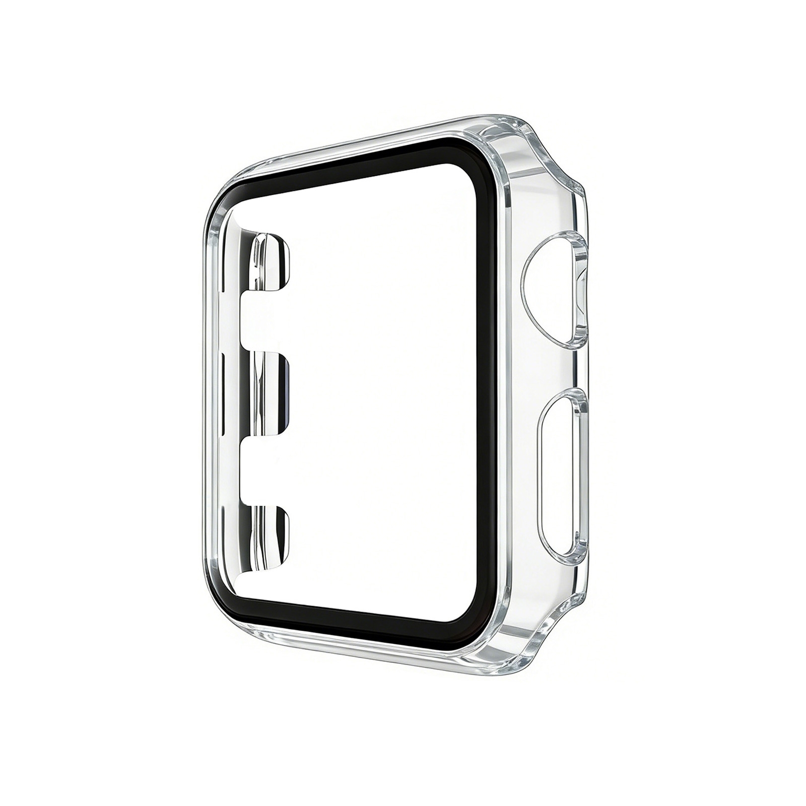 PC Case with Built-in Tempered Glass for iWatch Series 2/3 (38mm), Clear