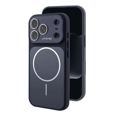 iPhone 17 pro max case built-in lens iphone case - black