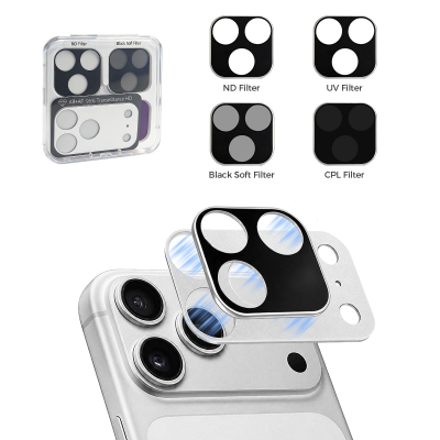 Magnetic Smartphone Camera Lens Filter Kit, Includes ND, UV, CPL & Black Mist Filters for iPhone 17 Pro(Silver) (Only Ground Shipping) Magnetic Smartphone Camera Lens Filter Kit, Includes ND, UV, CPL & Black Mist Filters for iPhone 17 Pro(Silver) (Only Ground Shipping)