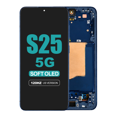 samsung galaxy s25 5g us model screen digitizer frame replacement navy