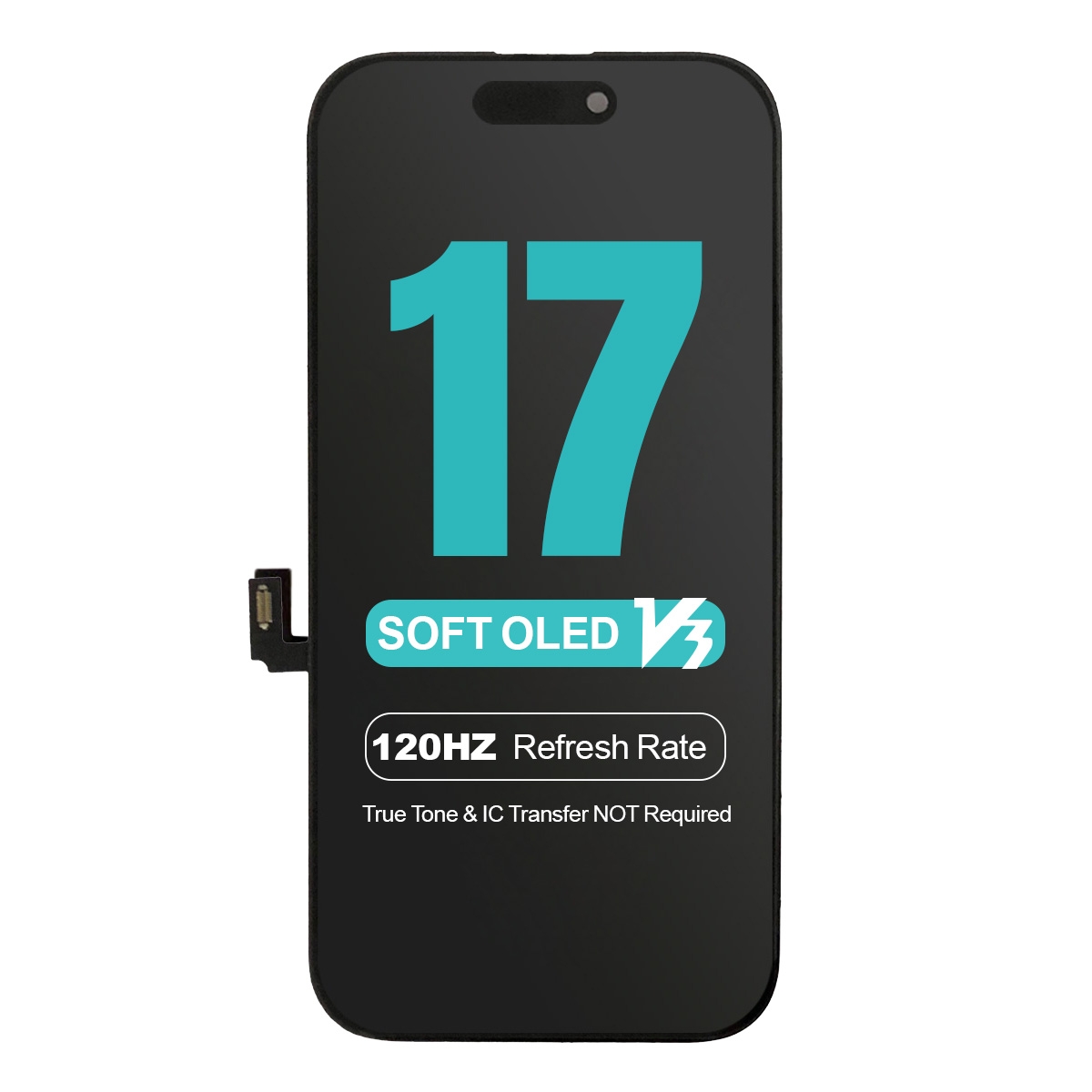 iphone 17 soft oled screen replacement no ic transfer true tone ready