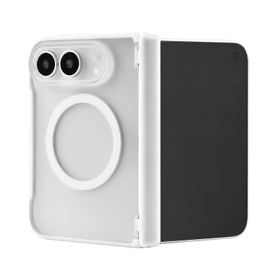  Matte 3500Gs Magnetic Case for iPhone Duo with Hinge Protection, White
