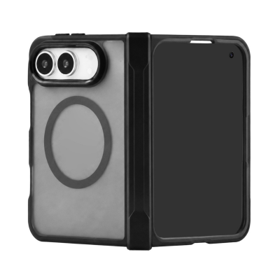 black skin‑feel fingerprint‑resistant case for duo fold full product view