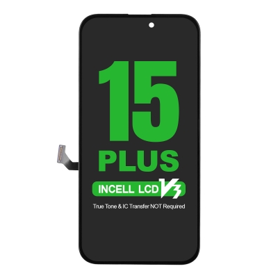 Diagnosable LCD Screen Digitizer Assembly Replacement for iPhone 15 Plus (IC Transfer NOT Required)(Incell/ COF) diagnosable iphone 15 plus screen ic transfer not required