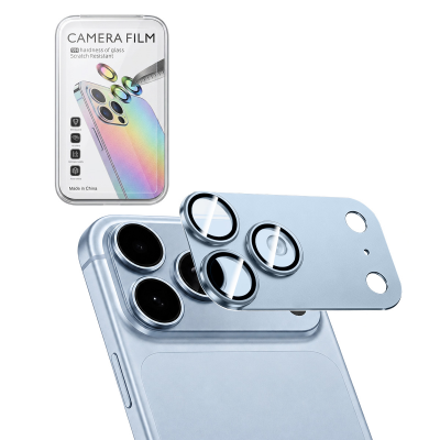  AR+AF Tempered Glass with Matte Metal Camera Lens Protector for iPhone 18 Pro Max - Glacier