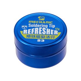 mechanic s3 solder tip cleaner paste round blue can