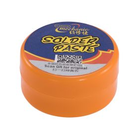 mechanic solder paste orange plastic container for electronics repair