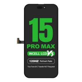 Diagnosable LCD Screen Digitizer Assembly Replacement for iPhone 15 Pro Max (IC Transfer NOT Required)(Incell COF/ 120HZ) wholesale iphone 15 pro max incell cof lcd replacement screen no ic transfer