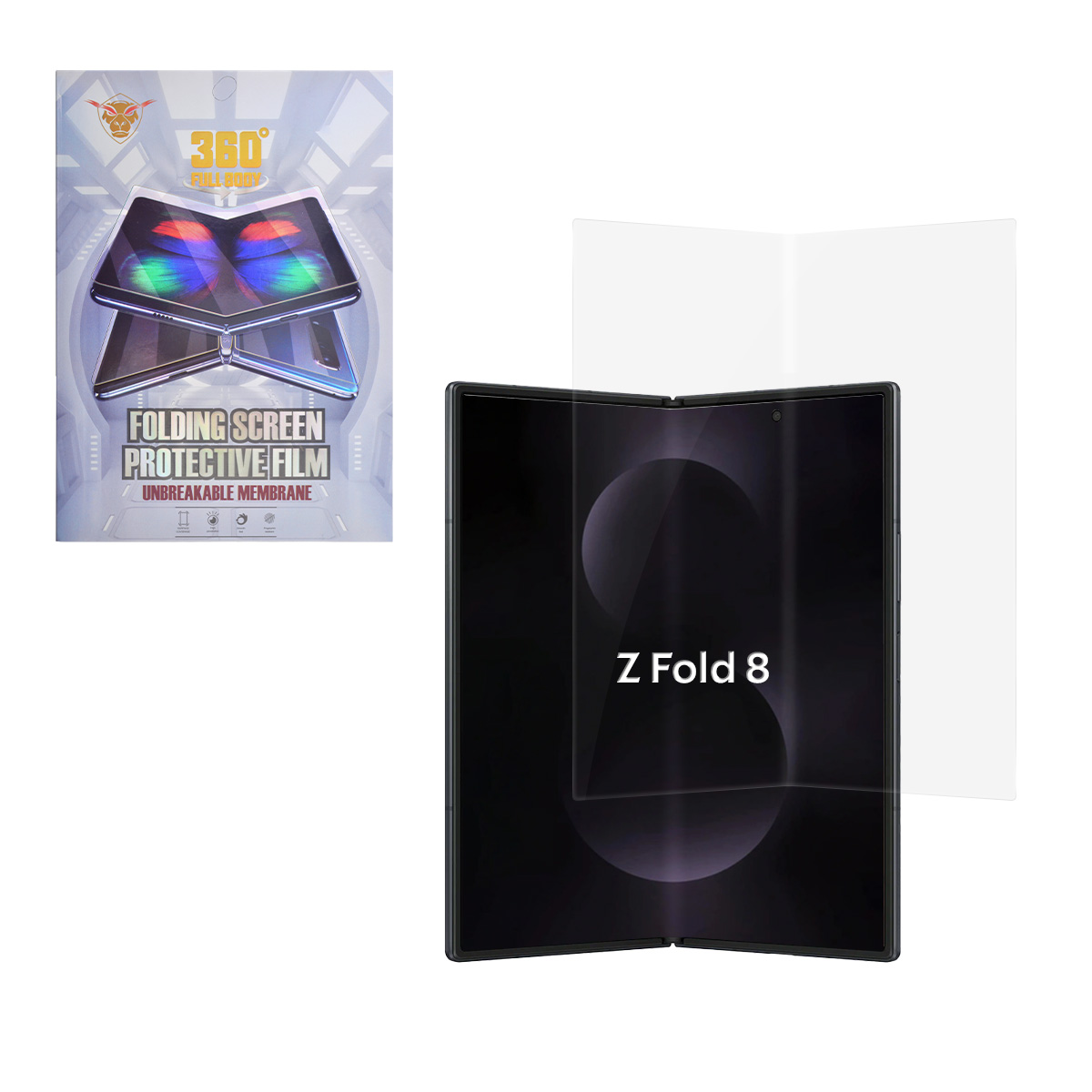 Clear Foldable Inner Screen Protective Film for Samsung Galaxy Z Fold 8