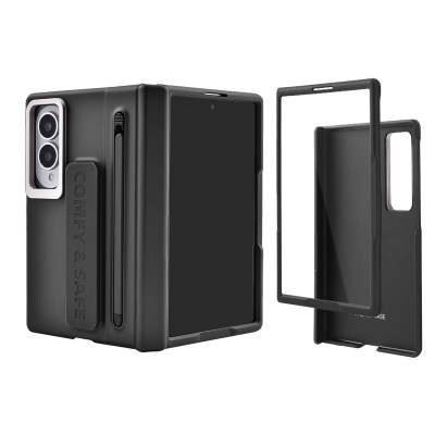  Full Protection Shockproof Case for Galaxy Z Fold8 Built-in Kickstand ,Lens mount and Stylus, Black (Only Ground Shipping)