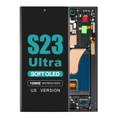 samsung galaxy s23 ultra 5g sm s918u soft oled display with phantom black frame