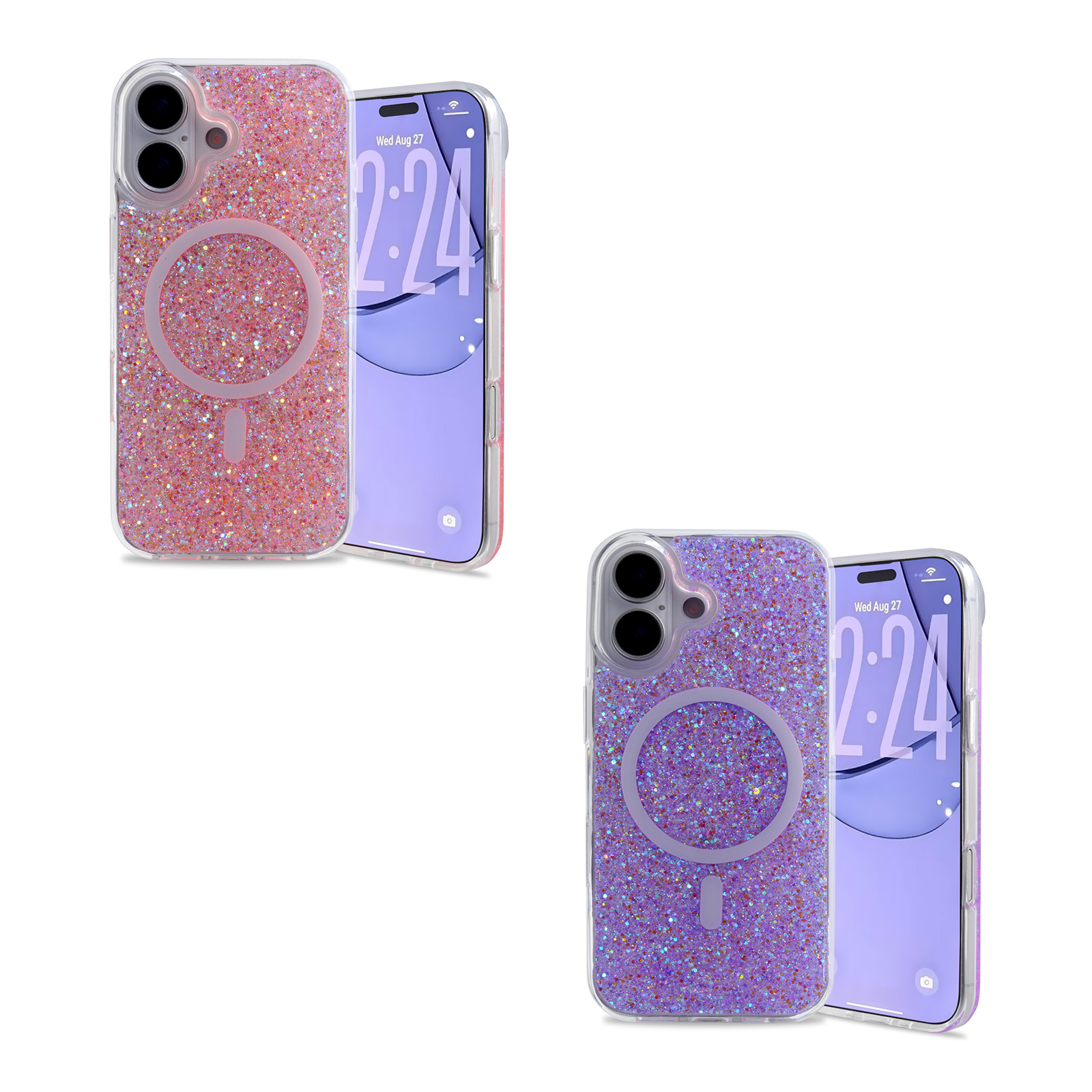 Glitter MagSafe iPhone Case with Sparkle Design - Magnetic Protective Cover for iPhone 17