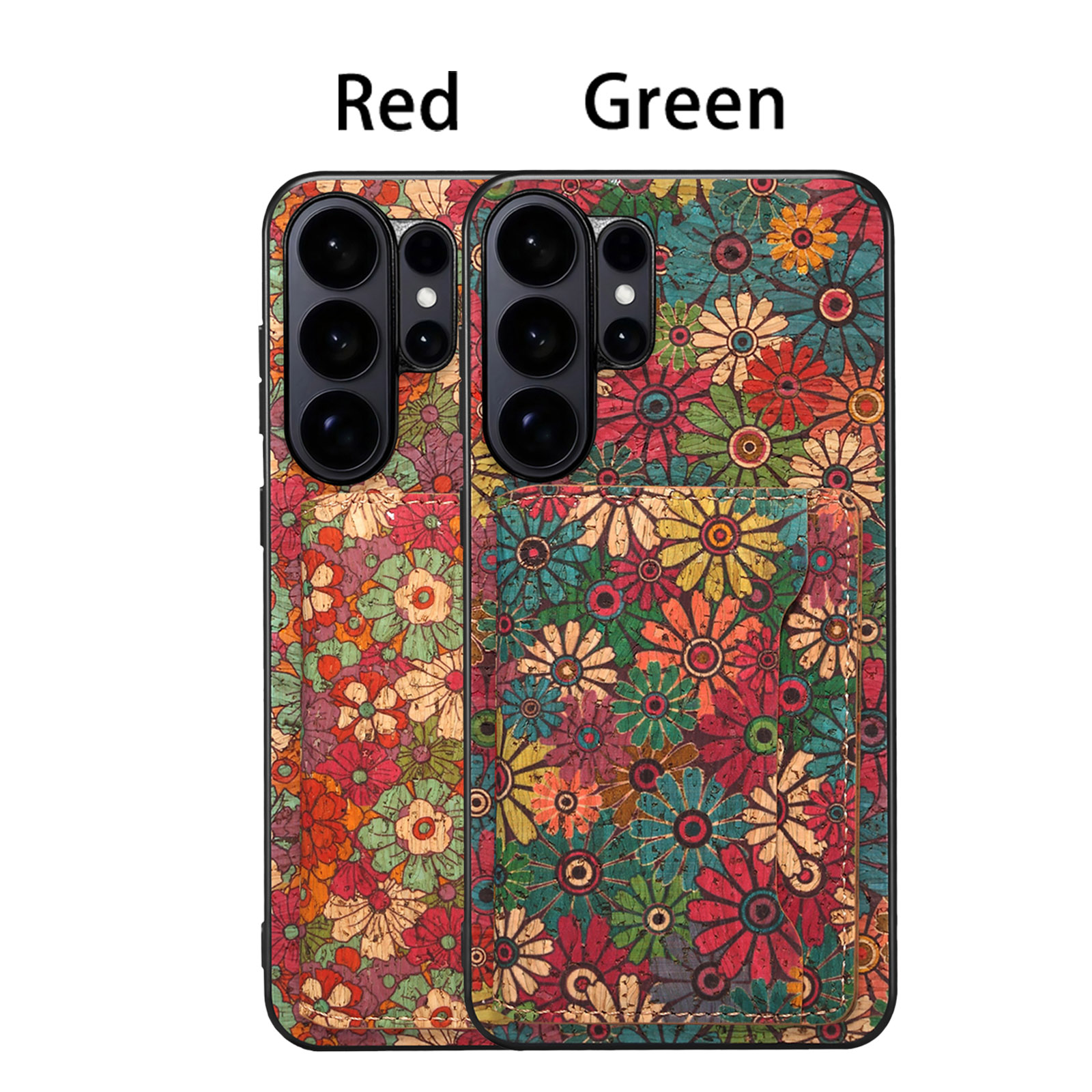 Flower Series Phone Case and Card Holder Set