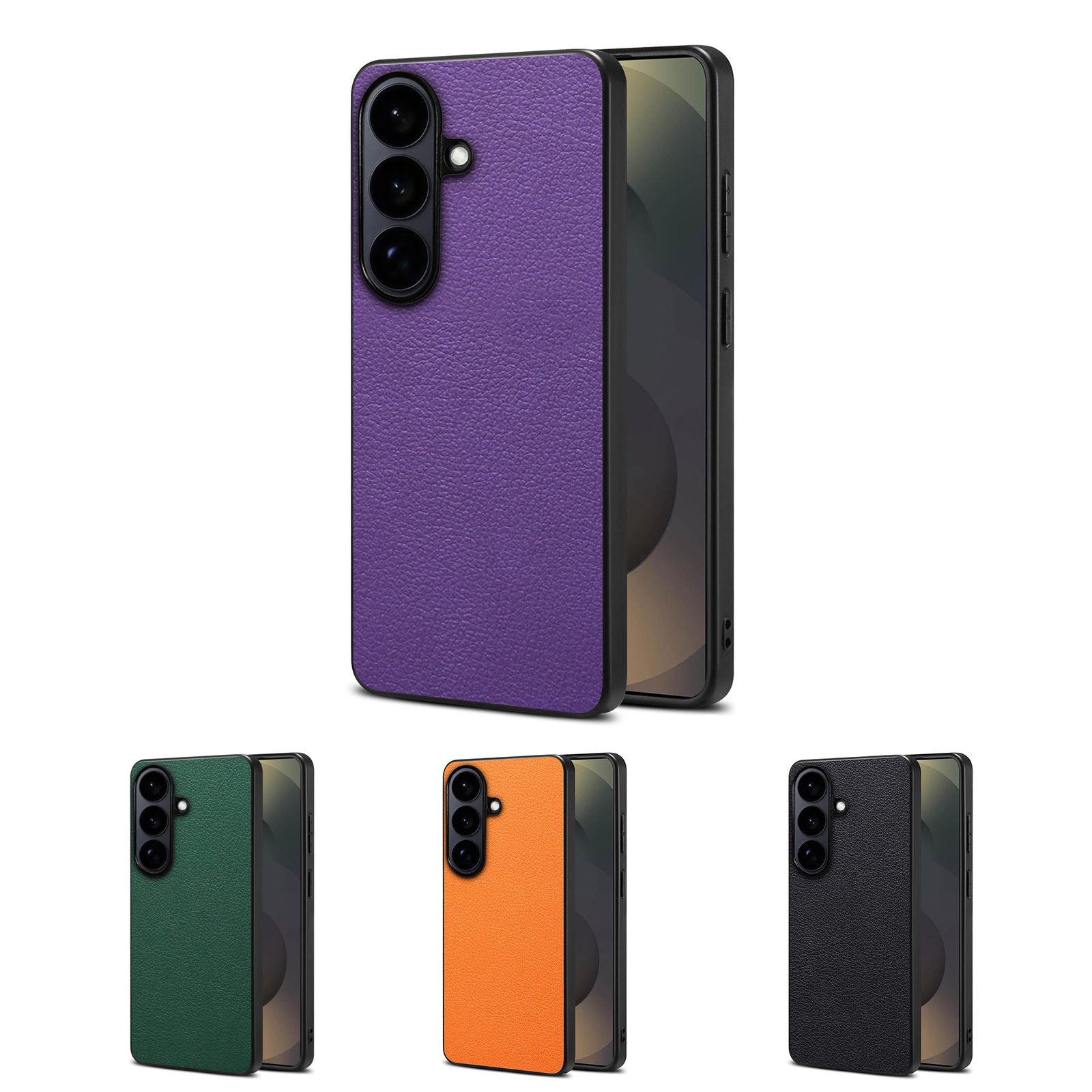 PU A08 Calf-Pattern Back Case for S26 Plus