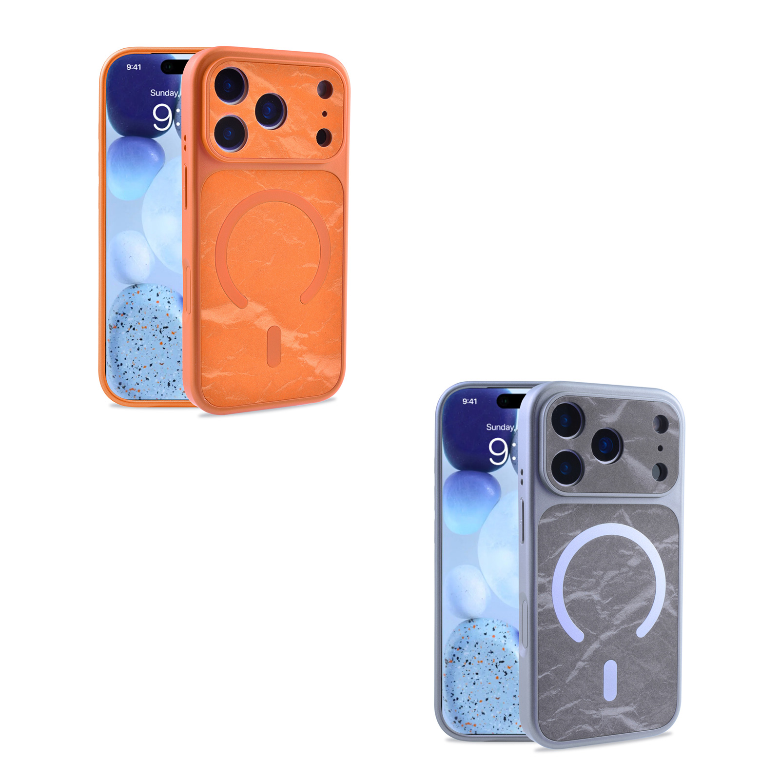 Oil-Spray Snow Mountain Pattern Case for iPhone 17 Pro Max