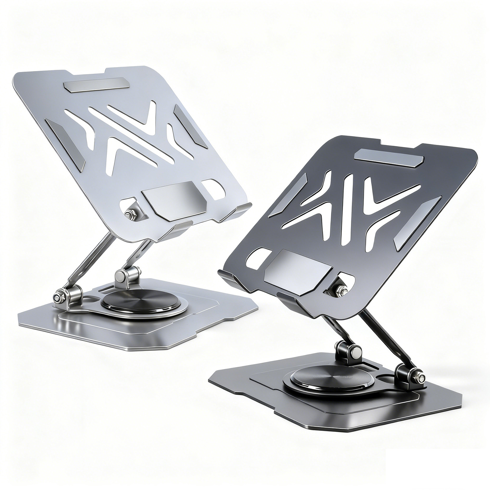Metal Laptop Stand - 360° Rotating Cooling Foldable Riser